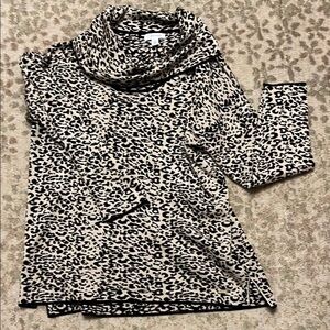Calvin Klein soft Leopard Print Women's Sweater